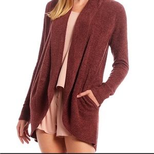 Barefoot Dreams Rust CozyChic Lite Cardi, size M